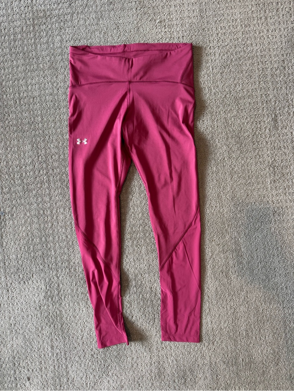 Under Armour Fuchsia High-Waist Performance Leggings
